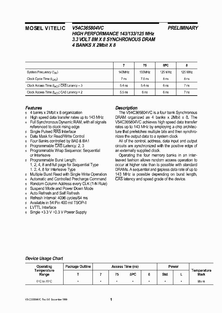 V54C365804VC_147222.PDF Datasheet