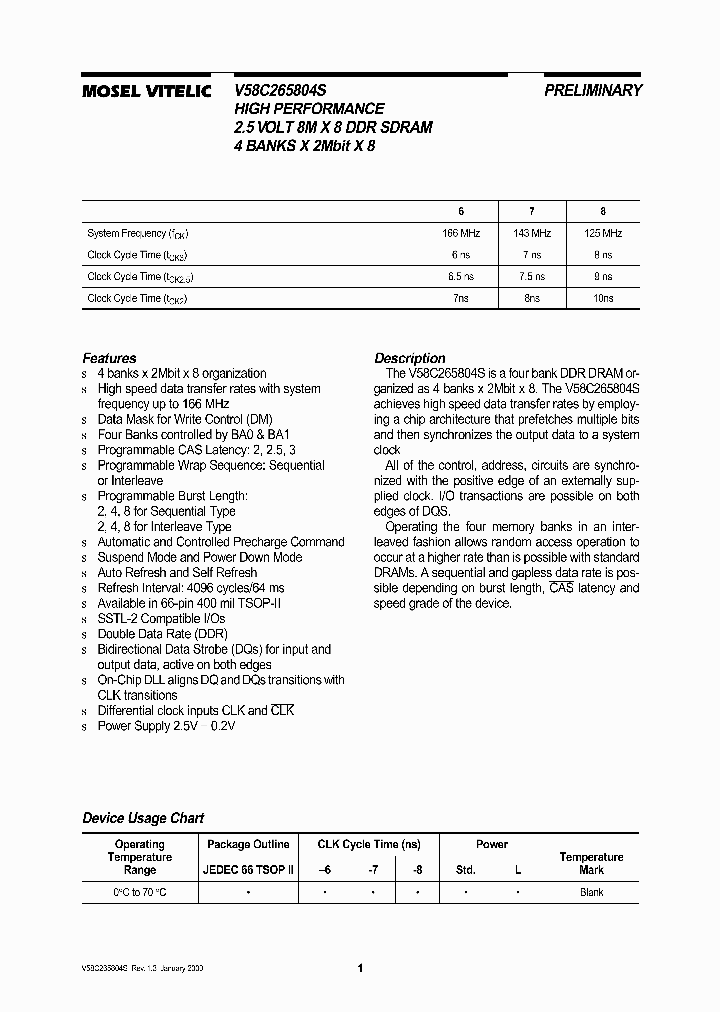 V58C265804S_58495.PDF Datasheet
