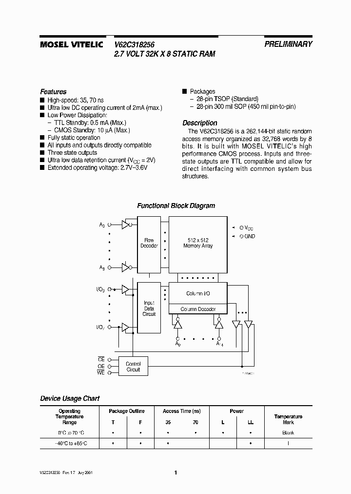 V62C318256_13720.PDF Datasheet