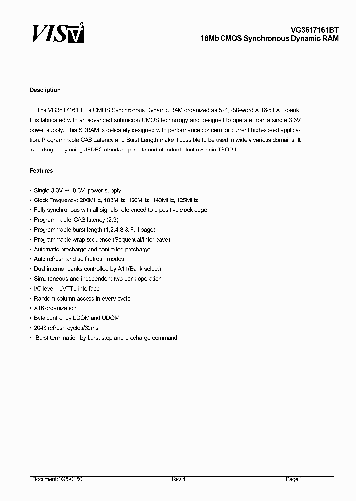 VG3617161BT_56578.PDF Datasheet