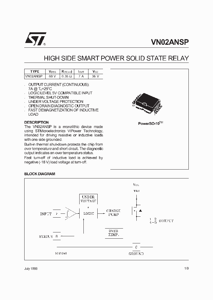 VN02ANSP_54725.PDF Datasheet