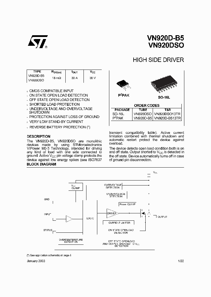 VN920D-B5_54965.PDF Datasheet