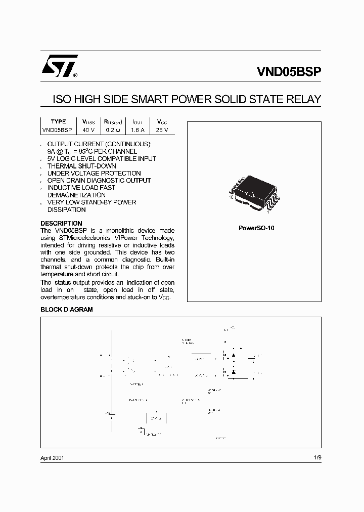 VND05BSP_54989.PDF Datasheet