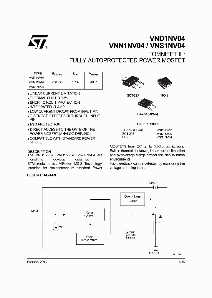 VND1NV04_16374.PDF Datasheet