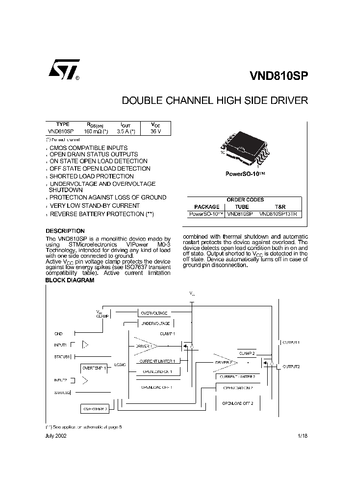 VND810SP_55007.PDF Datasheet