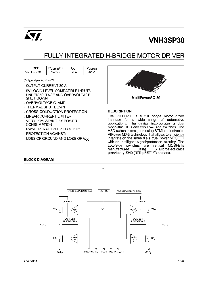 VNH3SP30_188598.PDF Datasheet