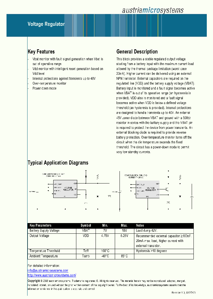VOLTAGEREGULATOR_71959.PDF Datasheet