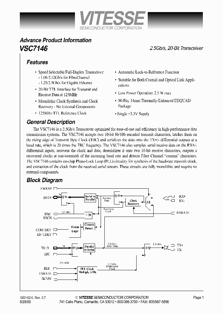 VSC7146RH_143583.PDF Datasheet