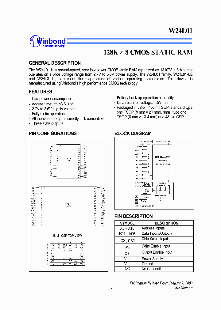 W24L01S-70LE_42803.PDF Datasheet