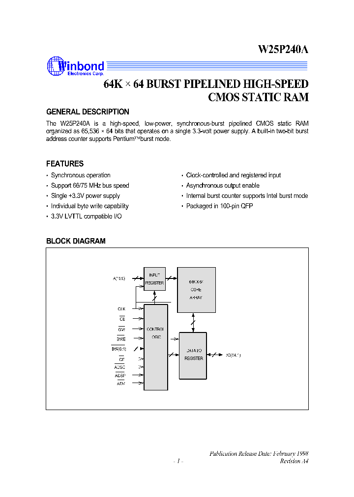 W25P240A_53329.PDF Datasheet