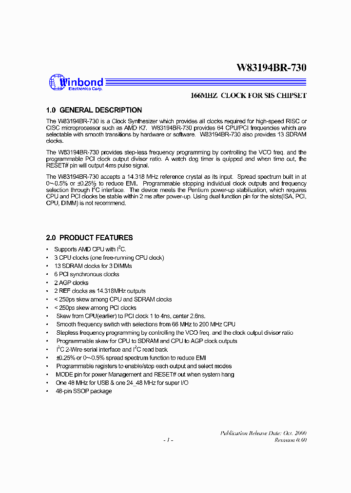 W83194BR-730_52660.PDF Datasheet