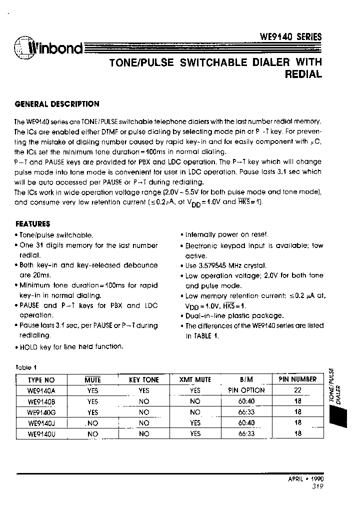 WE9140_51695.PDF Datasheet