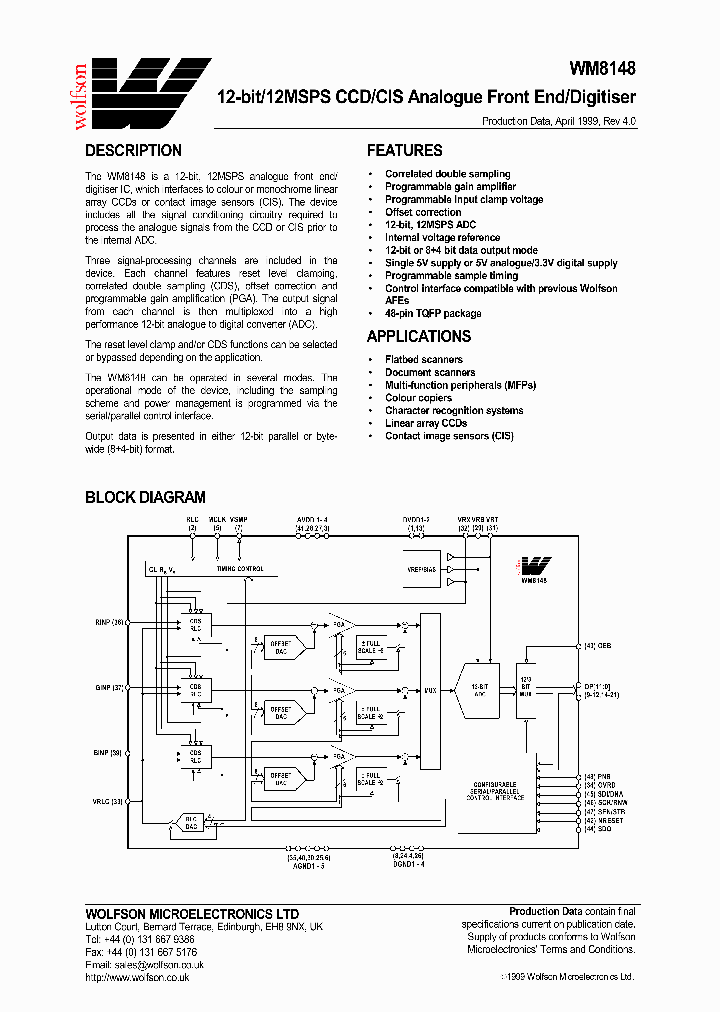 WM8148_51742.PDF Datasheet
