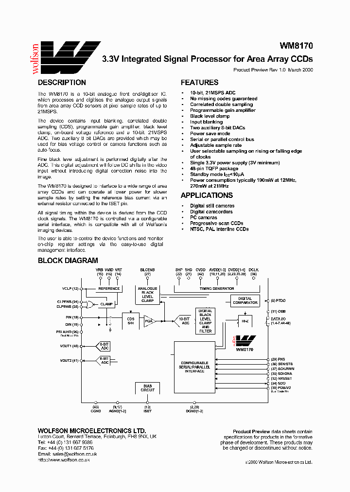 WM8170_51746.PDF Datasheet