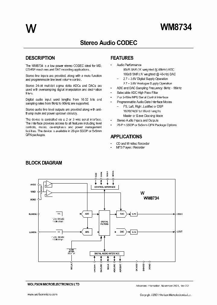 WM8734_51810.PDF Datasheet