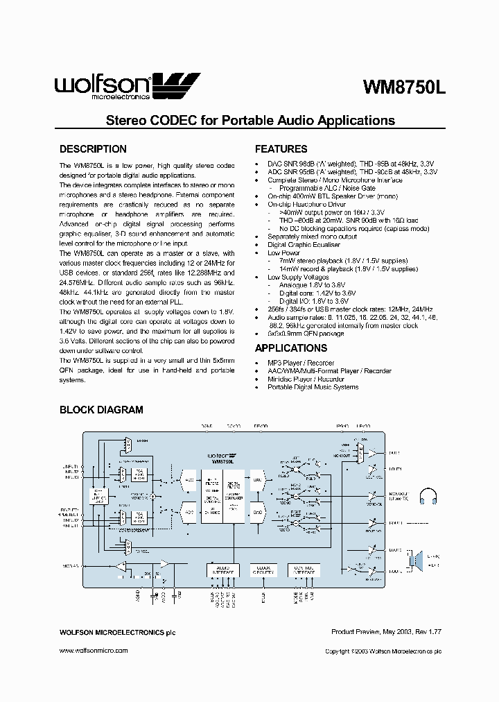 WM8750L_51829.PDF Datasheet