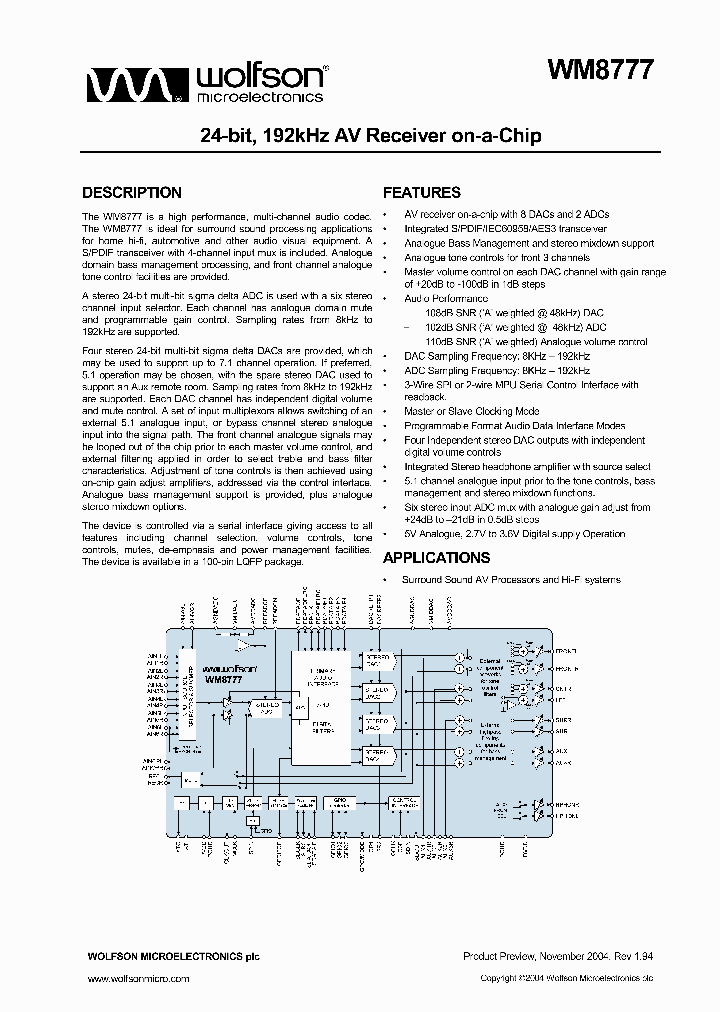 WM8777_51876.PDF Datasheet