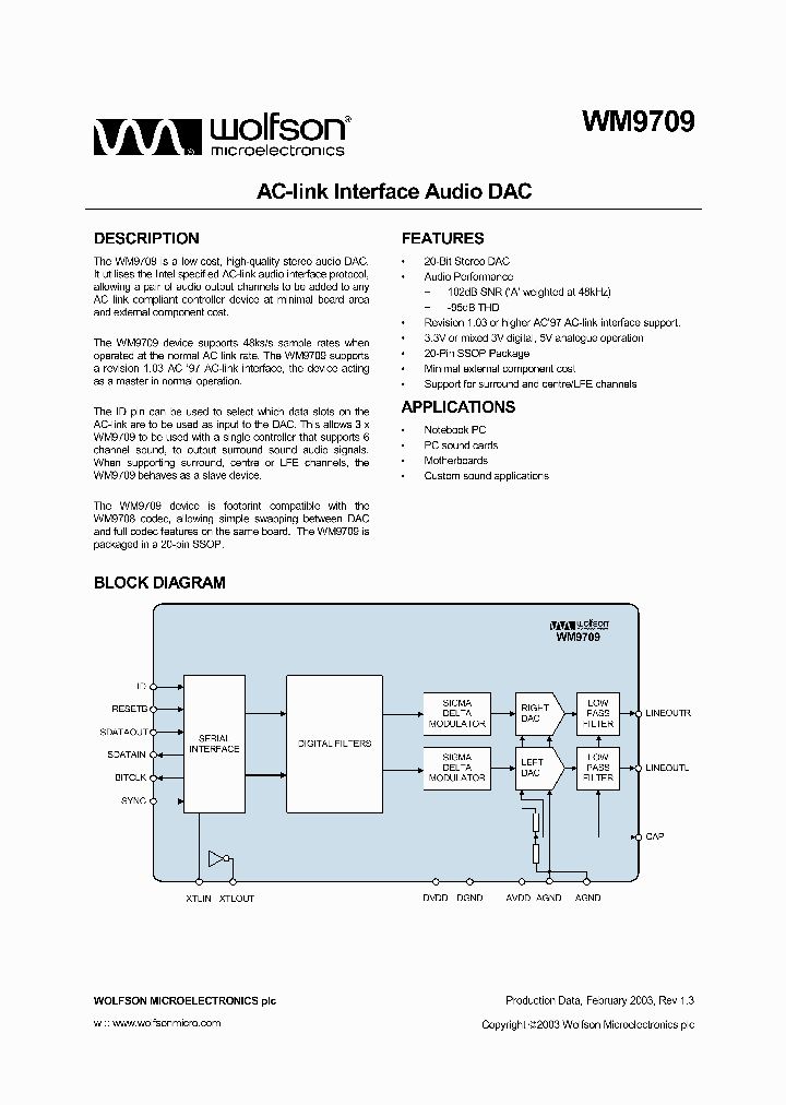 WM9709_51934.PDF Datasheet