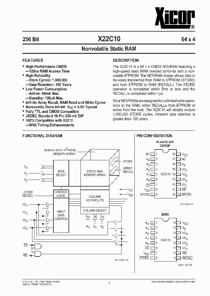 X22C10_50934.PDF Datasheet
