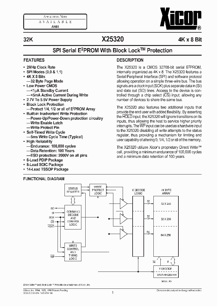 X25320_51504.PDF Datasheet
