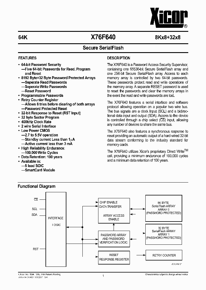 X76F640_48352.PDF Datasheet