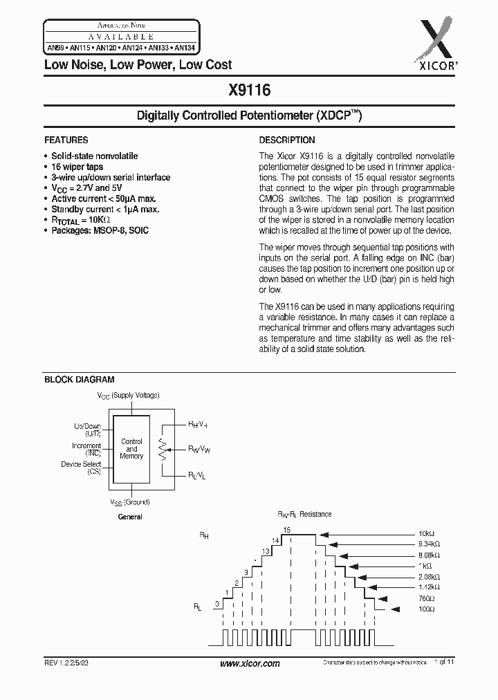 X9116WM8_136971.PDF Datasheet
