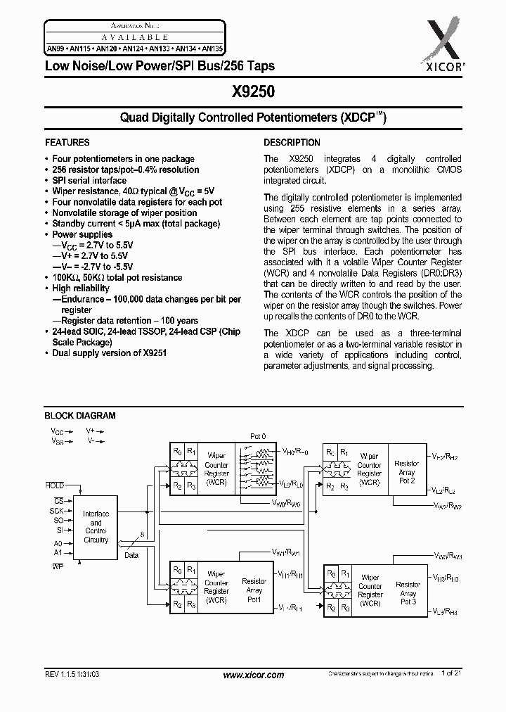 X9250_48655.PDF Datasheet