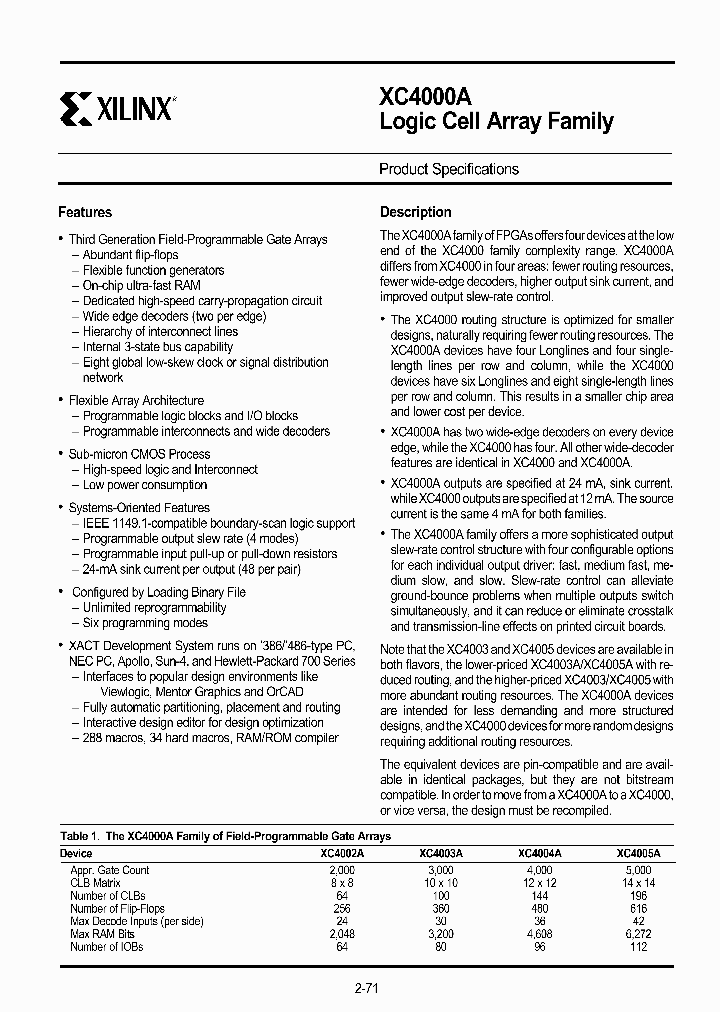 XC4000A_45684.PDF Datasheet