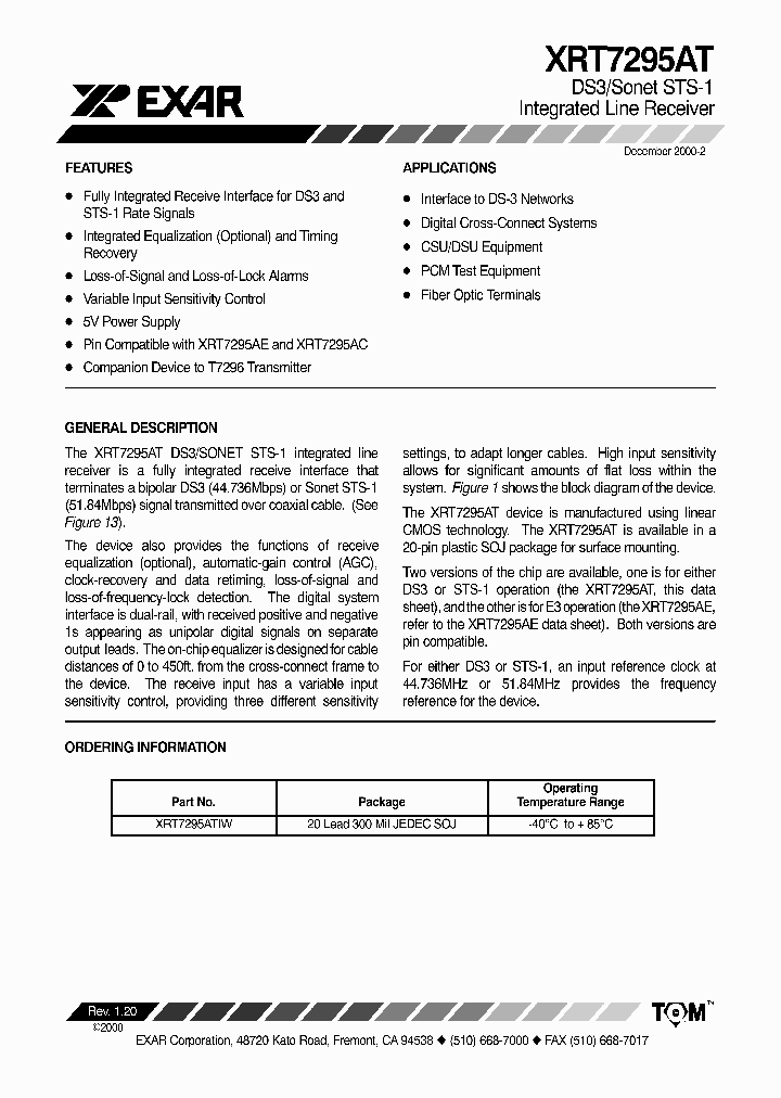 XRT7295AT_44256.PDF Datasheet