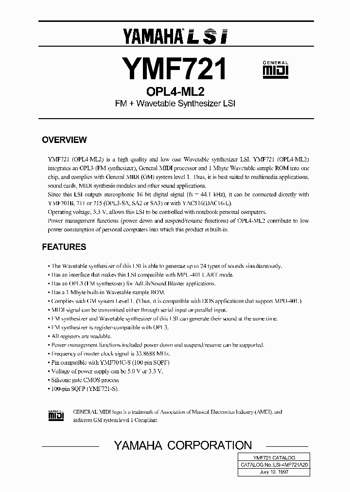 YMF721_34952.PDF Datasheet