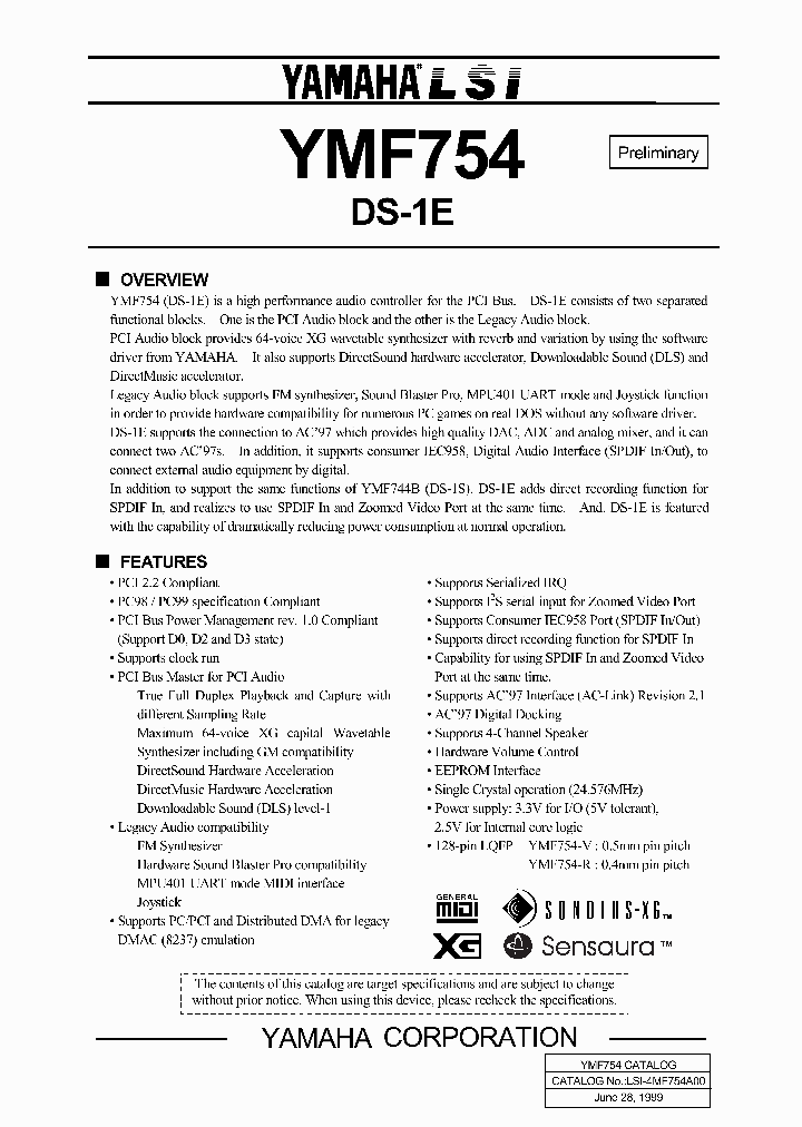 YMF754_34960.PDF Datasheet