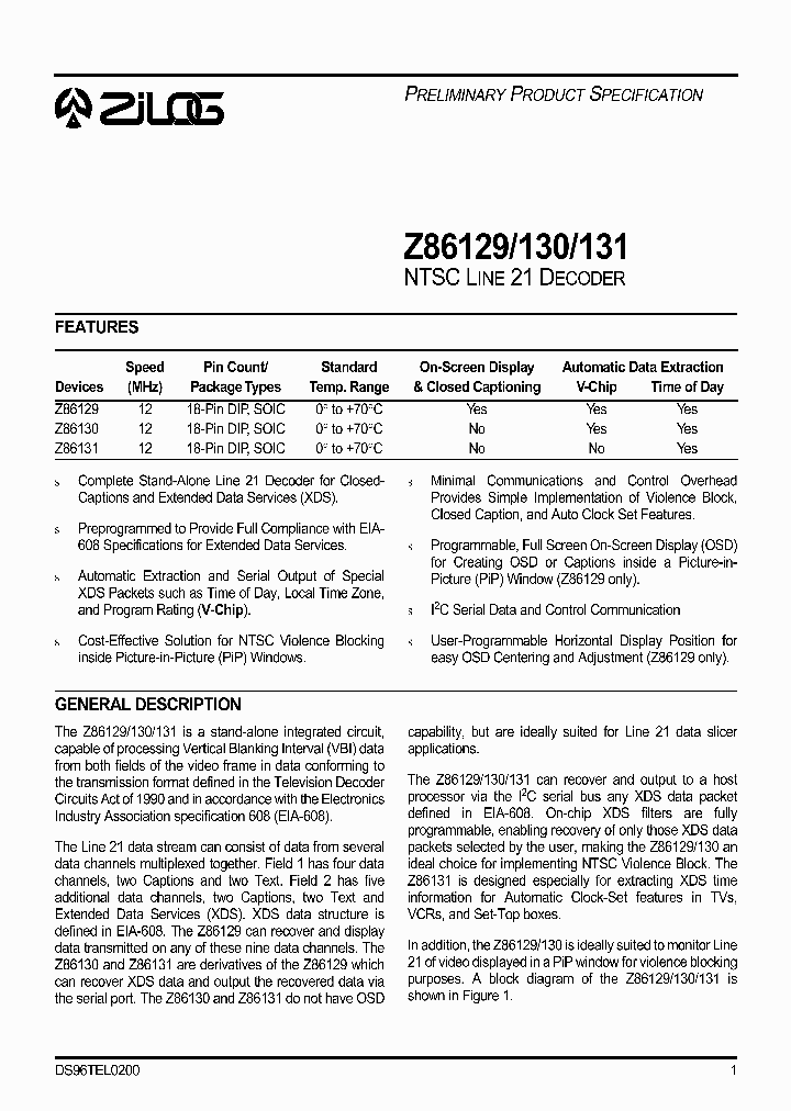 Z86129_31428.PDF Datasheet
