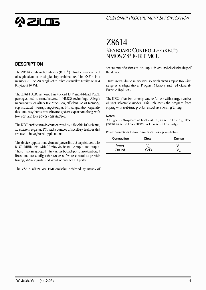 Z8614_31437.PDF Datasheet