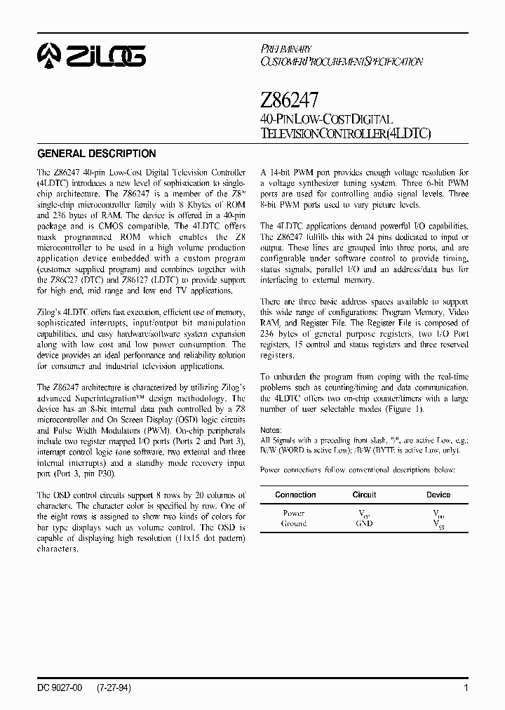 Z86247_31442.PDF Datasheet