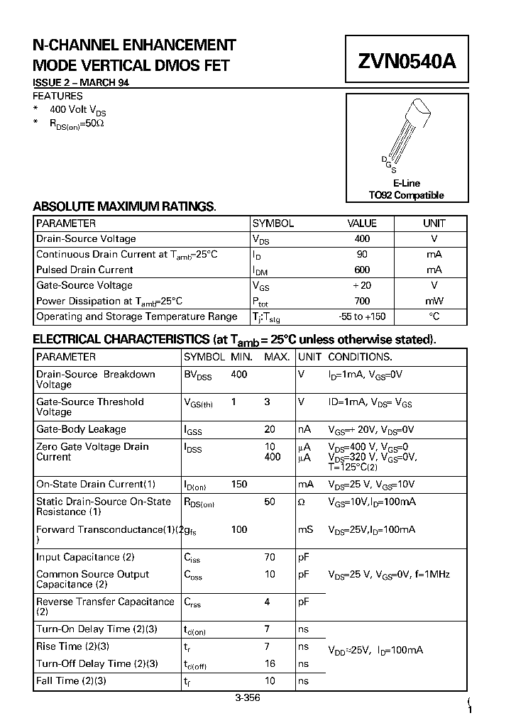 ZVN0540A_54765.PDF Datasheet