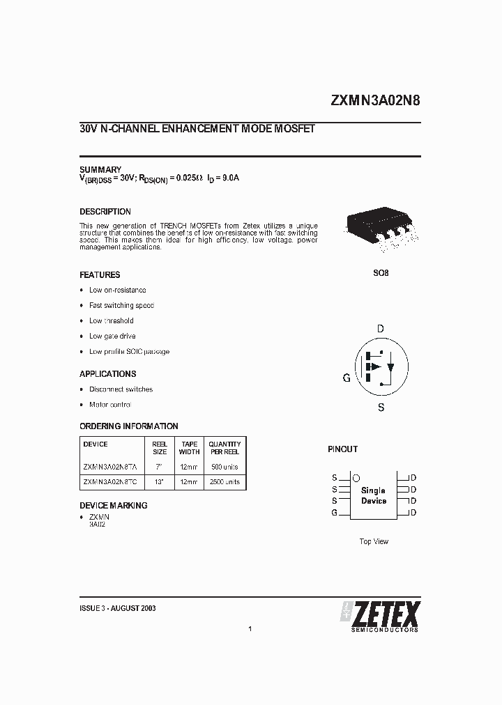 ZXMN3A02N8_23266.PDF Datasheet