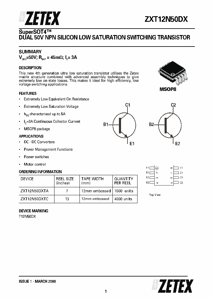 ZXT12N50DX_44289.PDF Datasheet