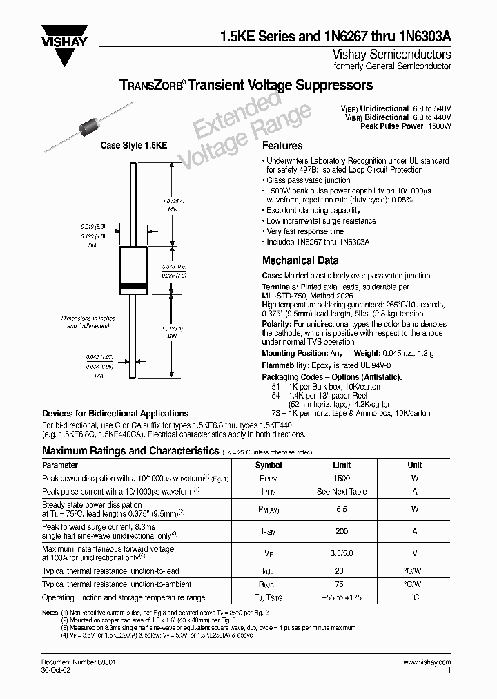15KE22A_273423.PDF Datasheet