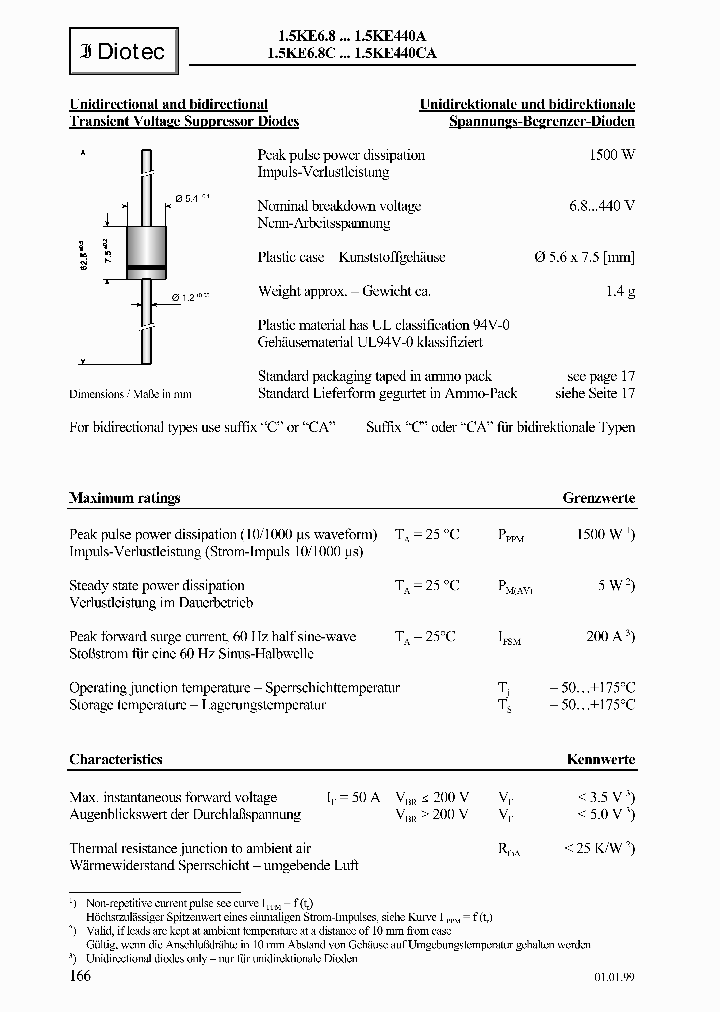15KE160A_154646.PDF Datasheet