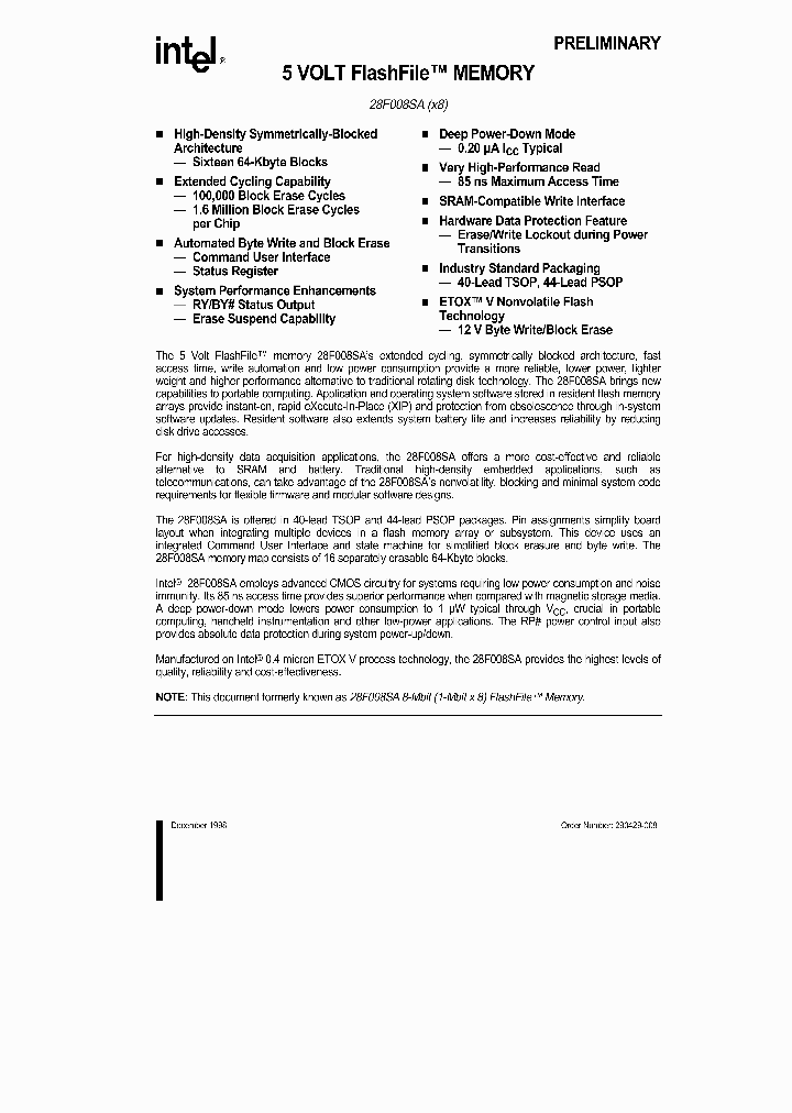 28F008SA_294164.PDF Datasheet