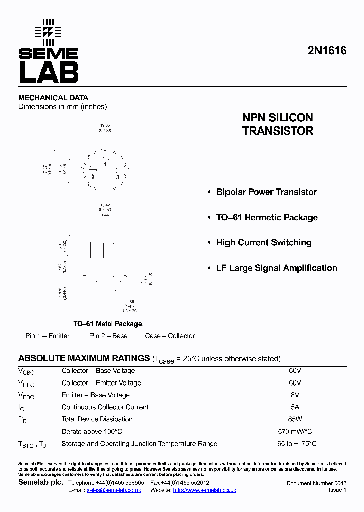 2N1616_296918.PDF Datasheet