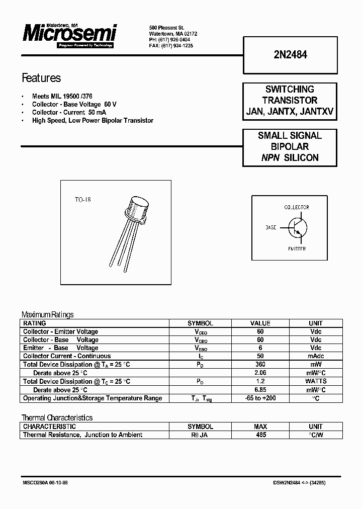 2N2484_275111.PDF Datasheet