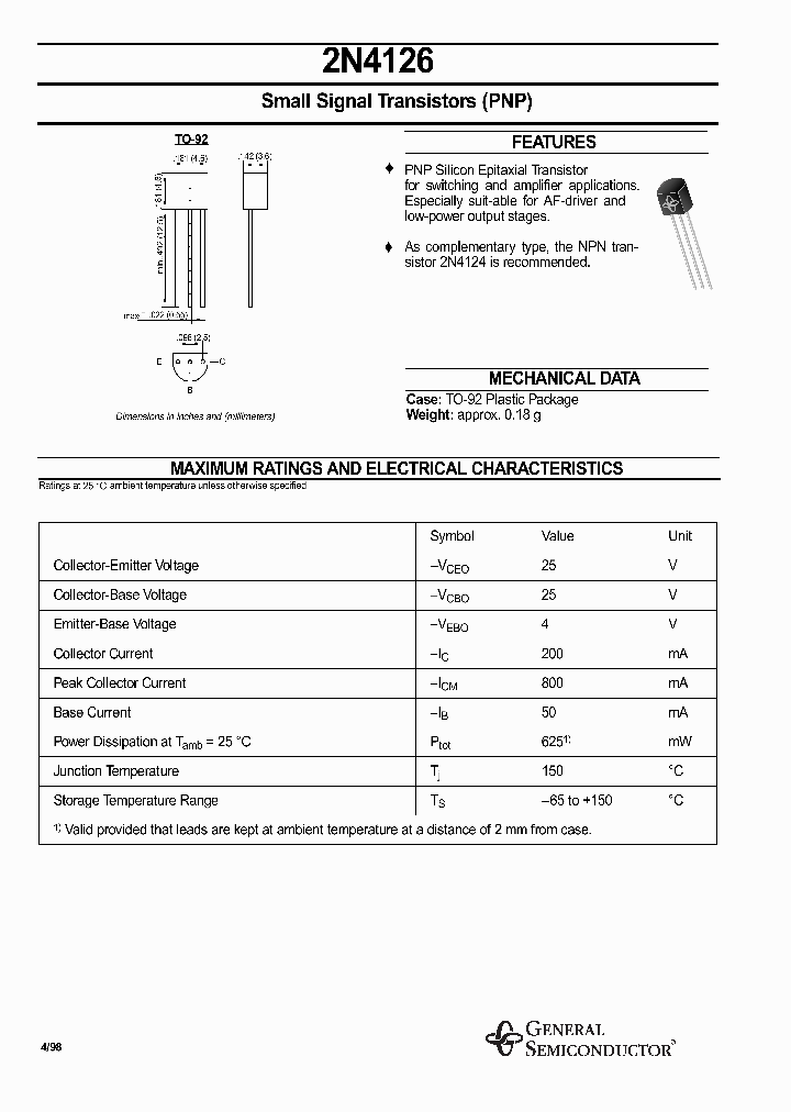 2N4126_296180.PDF Datasheet