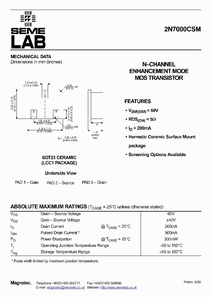 2N7000CSM_273678.PDF Datasheet