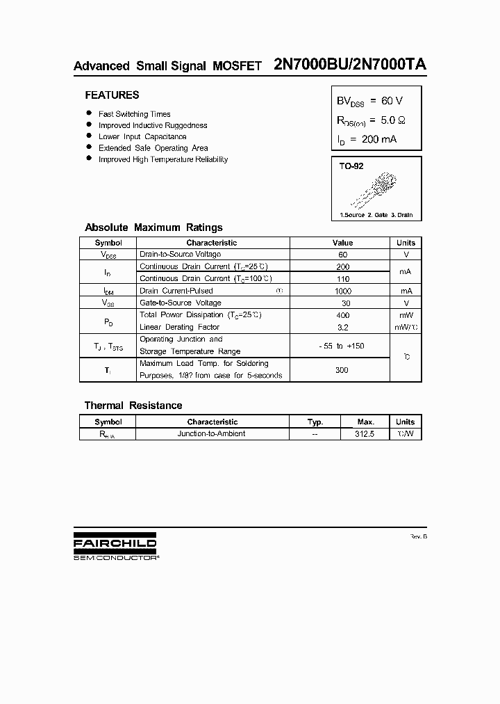 2N7000BU_273682.PDF Datasheet