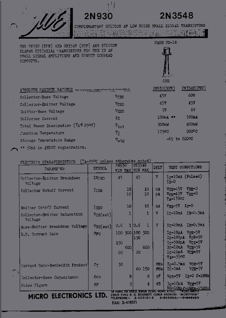 2N930_204687.PDF Datasheet
