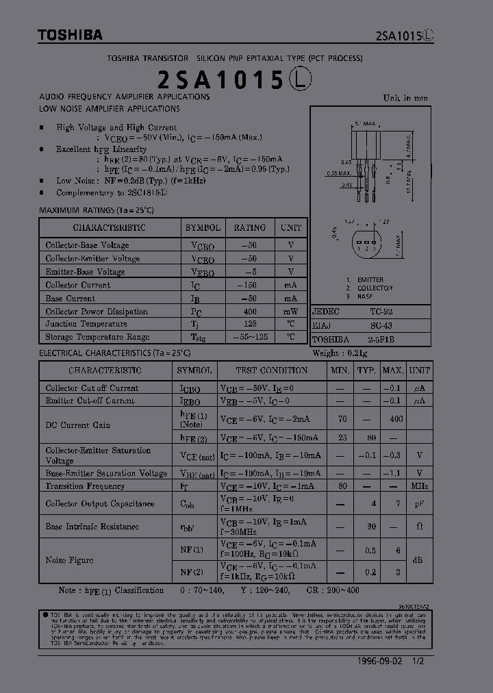 2SA1015L_5976.PDF Datasheet