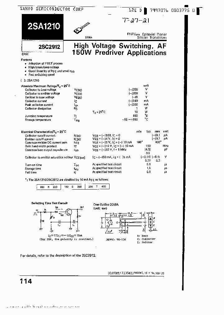2SA1210_206406.PDF Datasheet