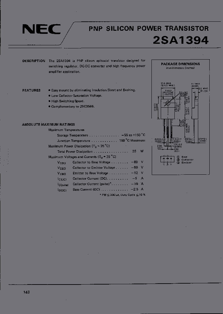 2SA1394_282365.PDF Datasheet