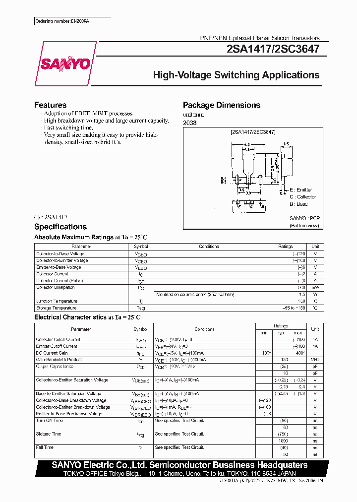 2SA1417_288816.PDF Datasheet